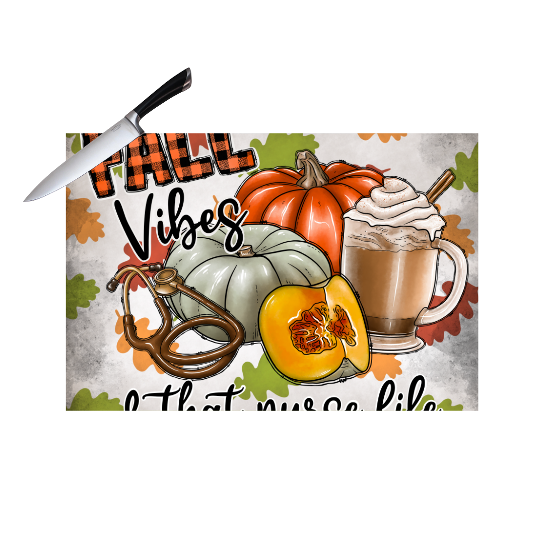 FALL VIBES CUTTING BOARD