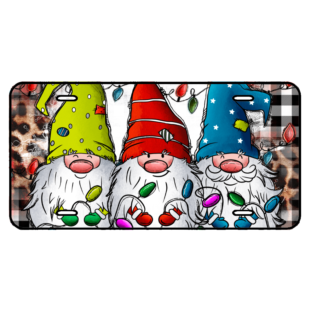 CHRISTMAS GNOMES CAR TAG