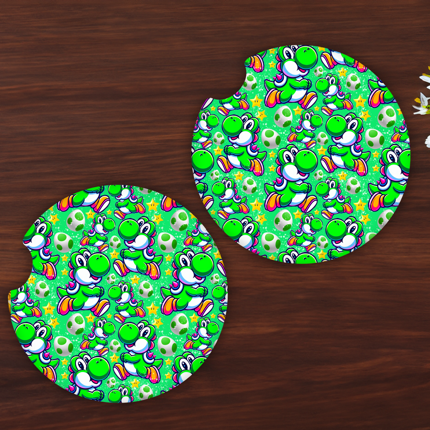 YOSHI car coasters