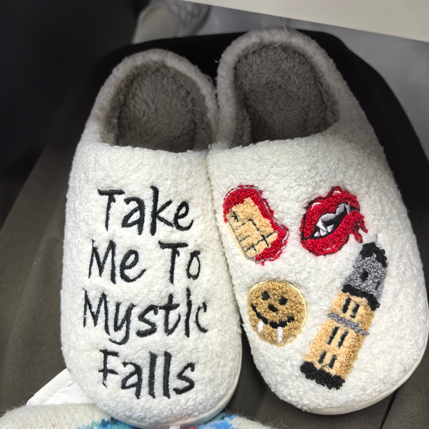 Take me to mystic Falls slippers