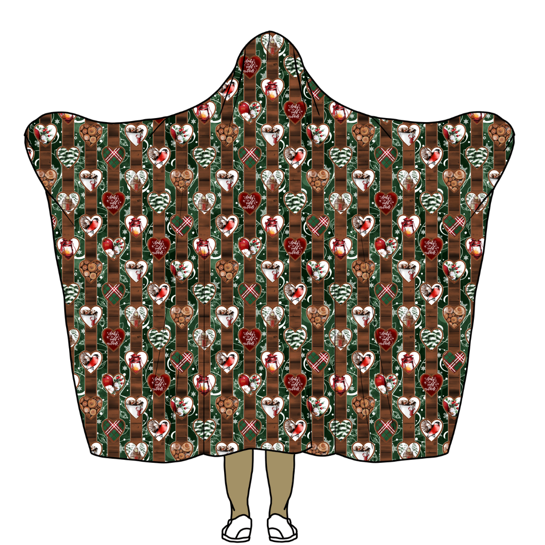 WINTER HEARTS blankets