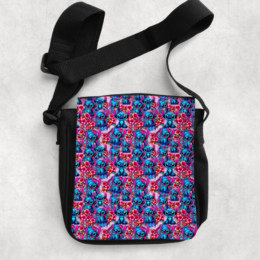 FLORAL BLUE ALIEN SHOULDER BAG