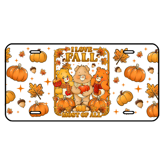 FALL CAREBEAR  CAR TAG