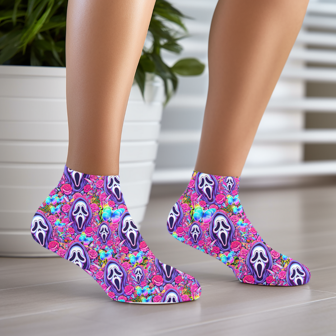 GHOSTFACE FLOWERS SOCKS