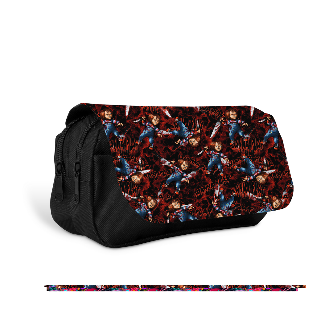 CHILDS PLAY DOUBLE ZIPPER MAKEUP BAG
