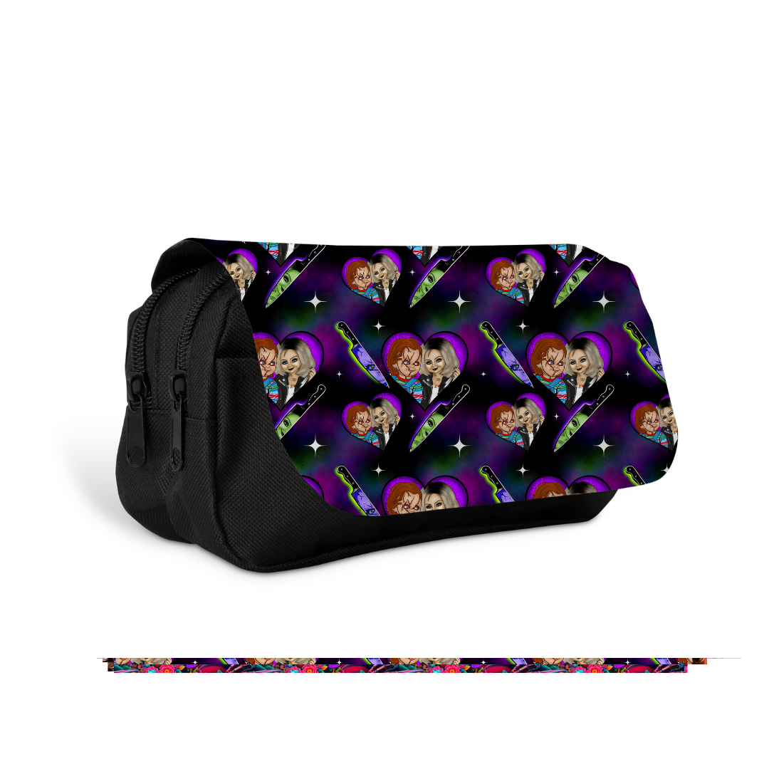 TRUE LOVE DOUBLE ZIPPER MAKEUP BAG