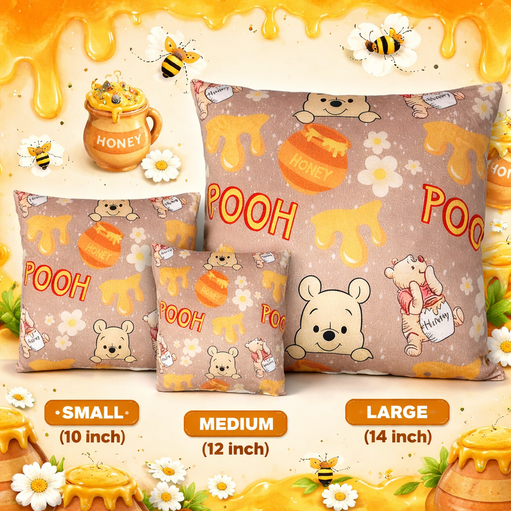 Hunny bear throw pillows