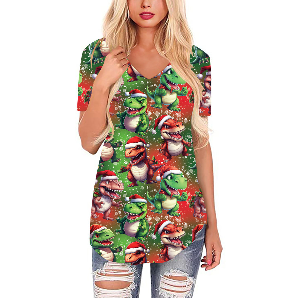 CHRISTMAS DINOS TUNIC
