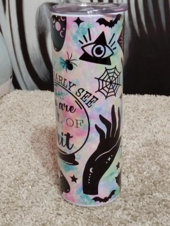 Clearly see tumbler