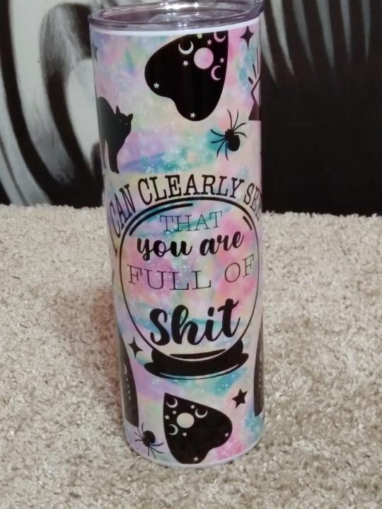 Clearly see tumbler