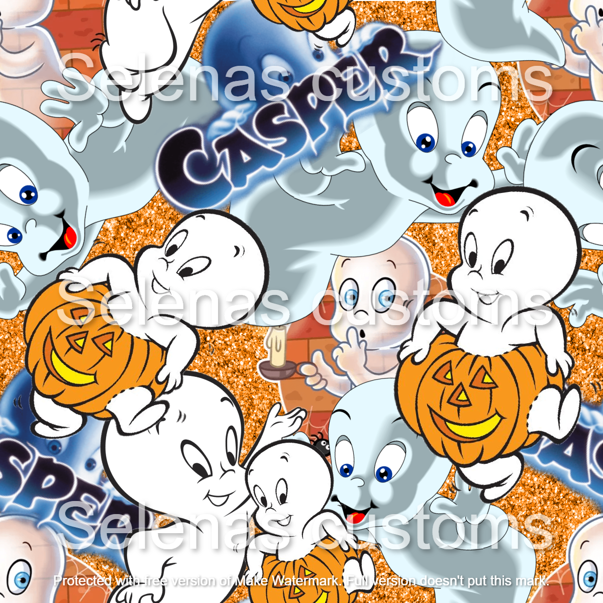 Capser glitter digital file