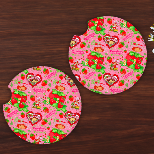 STRAWBERRY SHORTCAKE car coasters