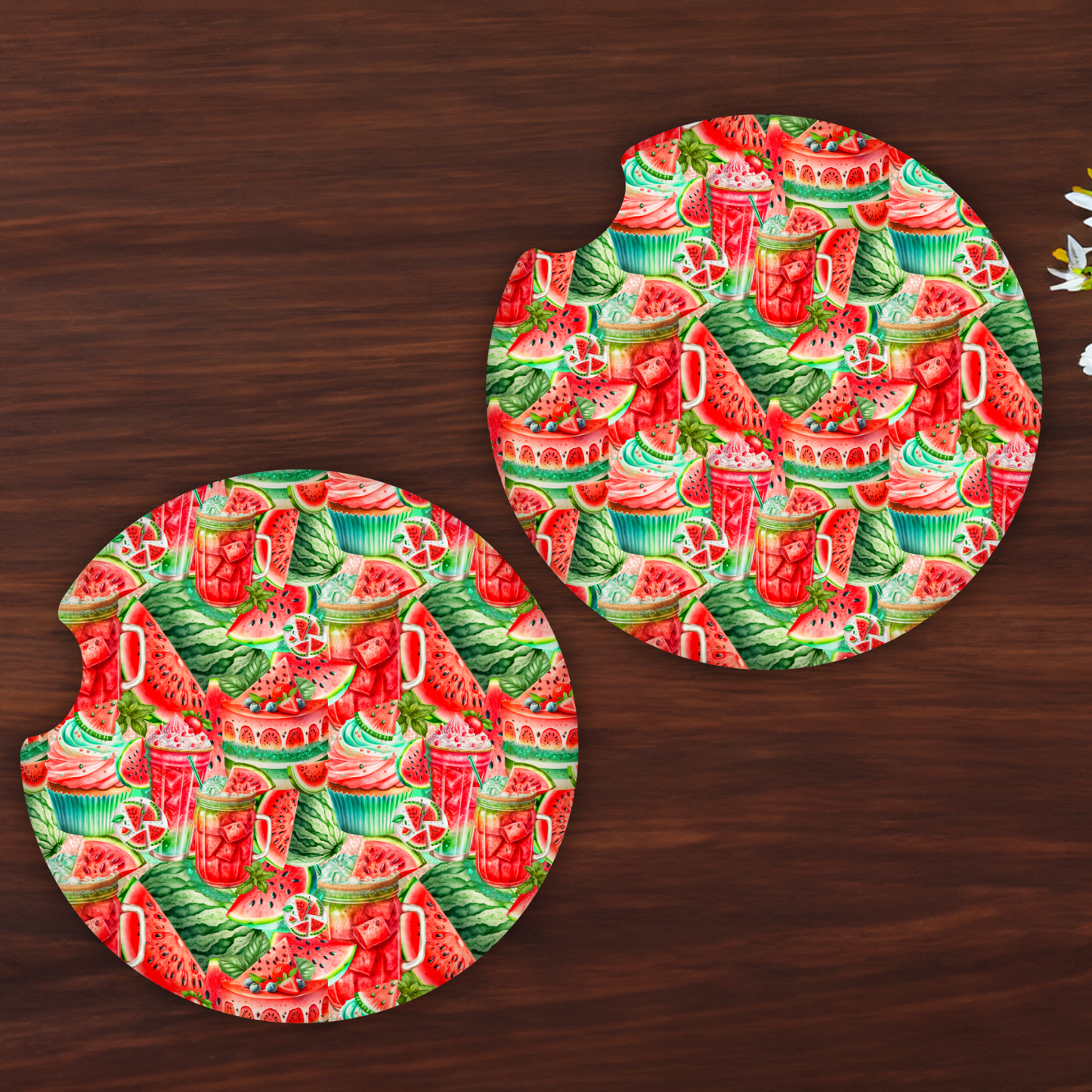 WATERMELON   car coasters