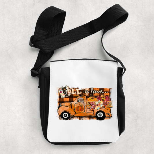 FALL PLAID TRUCK SHOULDER BAG