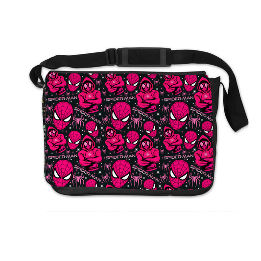 PINK SPIDEY MESSENGER BAG