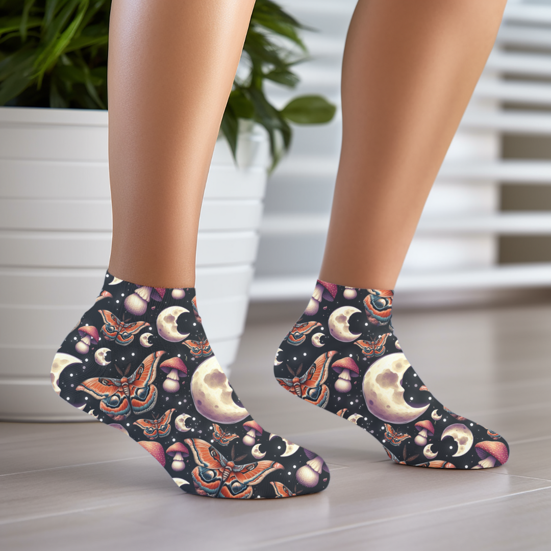 MOTH AND MOON  SOCKS