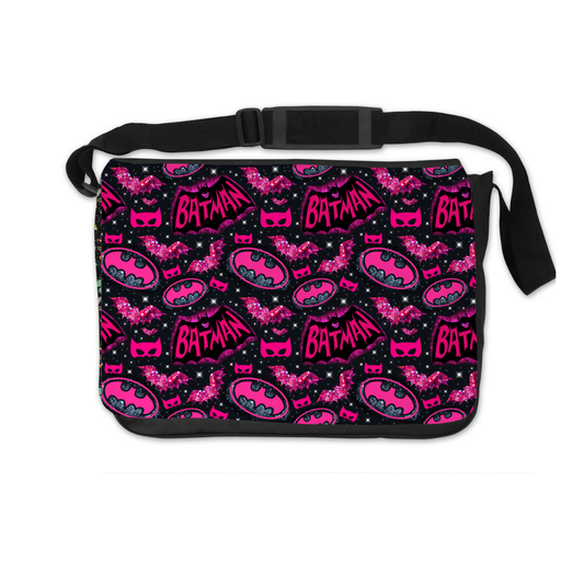 PINK BATMAN MESSENGER BAG