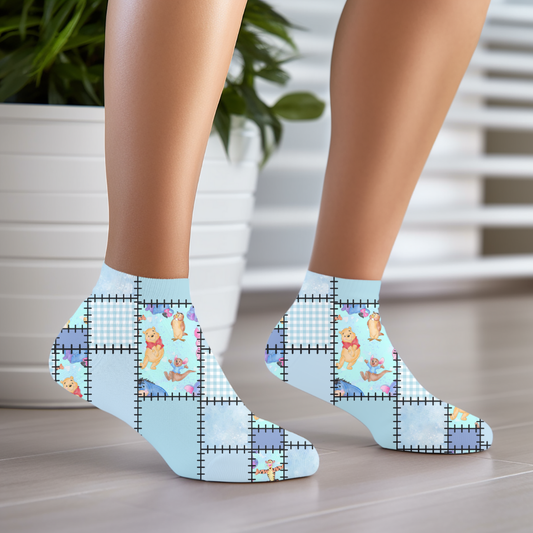 BLUE WINNIE PLAID  SOCKS