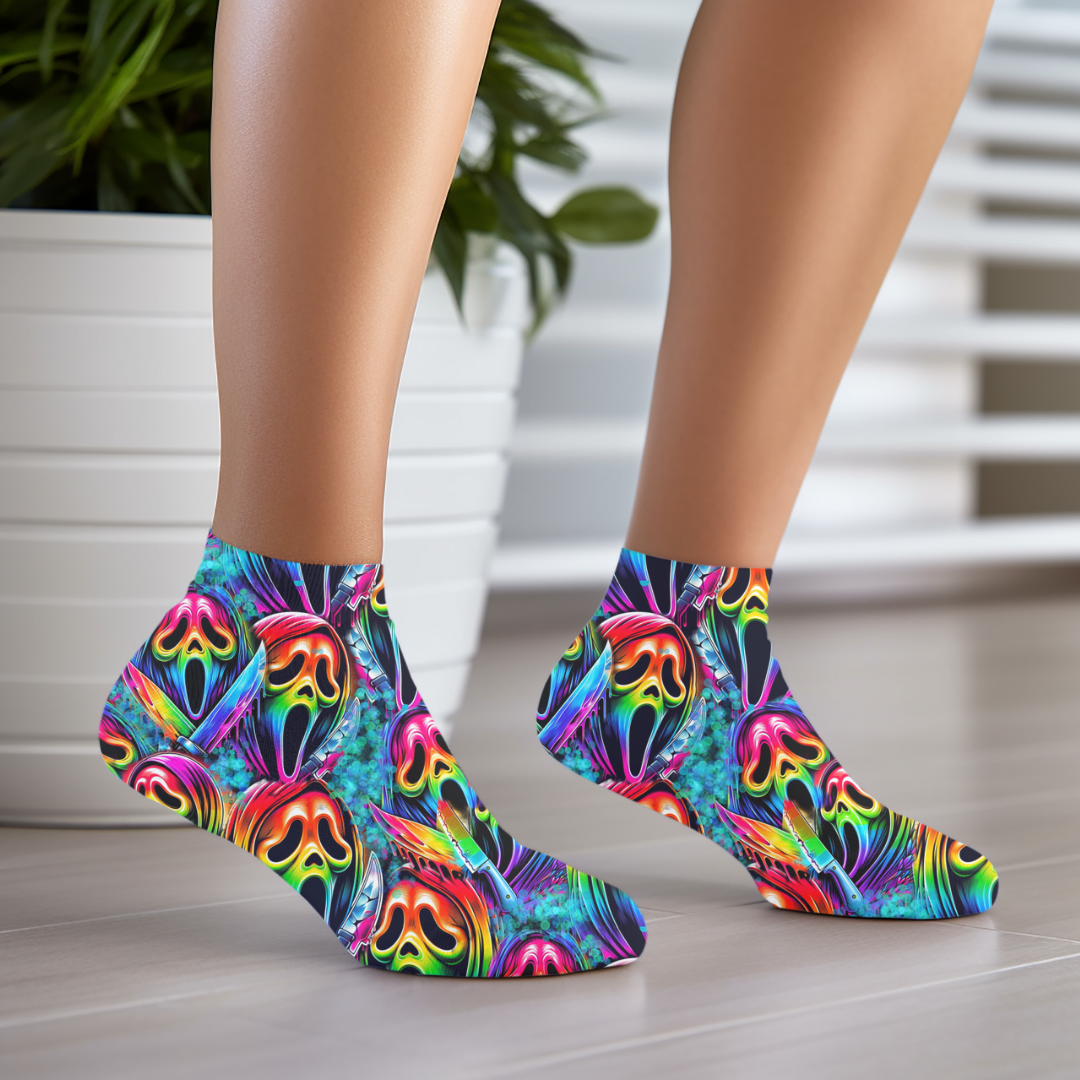 NEON GHOSTFACE  SOCKS