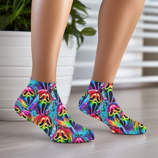 NEON GHOSTFACE  SOCKS