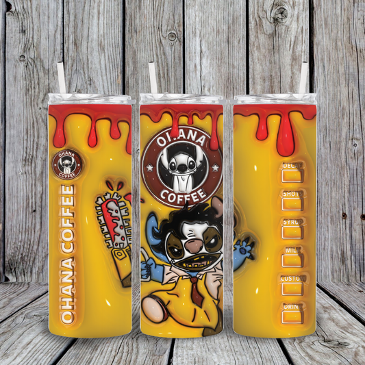 BLUE ALIEN  COFFEE HALLOWEEN 22