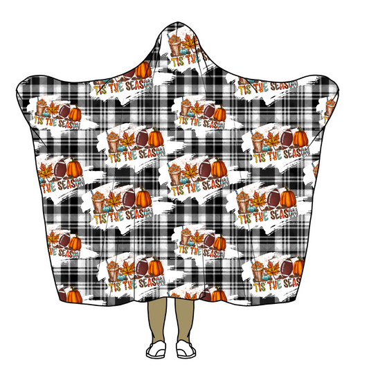 tis the season plaid blanket