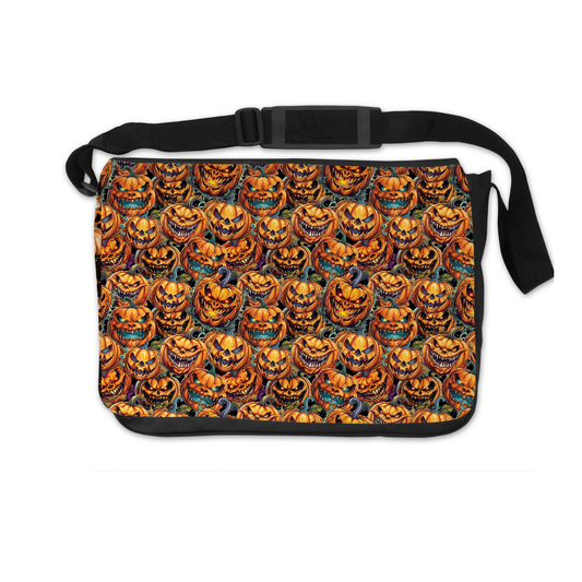 SPOOKY JACK O LATERN MESSENGER BAG