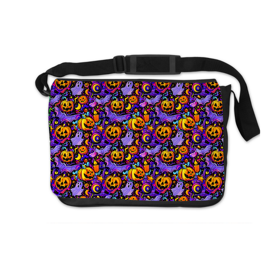 SPOOKY JACK O LATERN   MESSENGER BAG