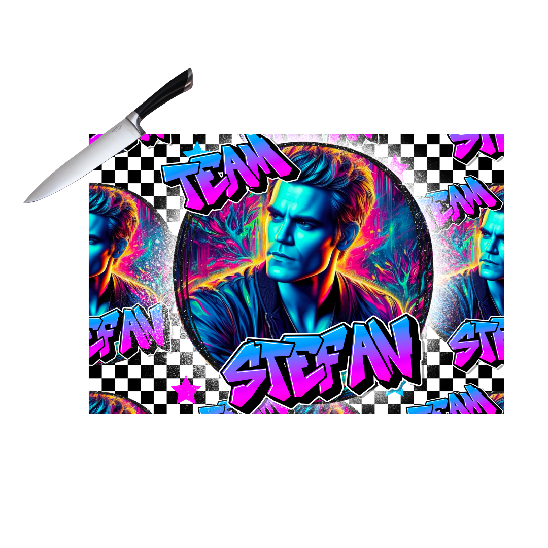 TEAM STEFAN NEON   CUTTING BOARD