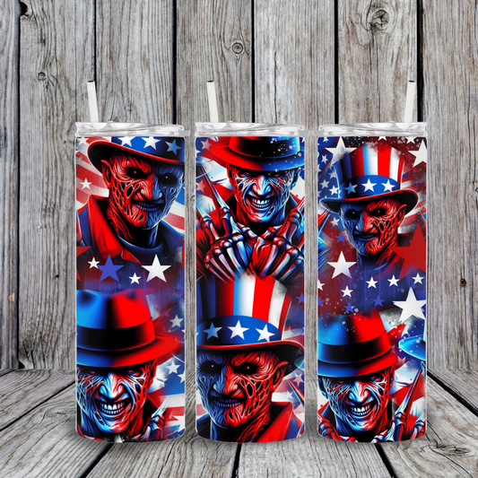 FREDDY 4TH OF JULY  TUMBLER