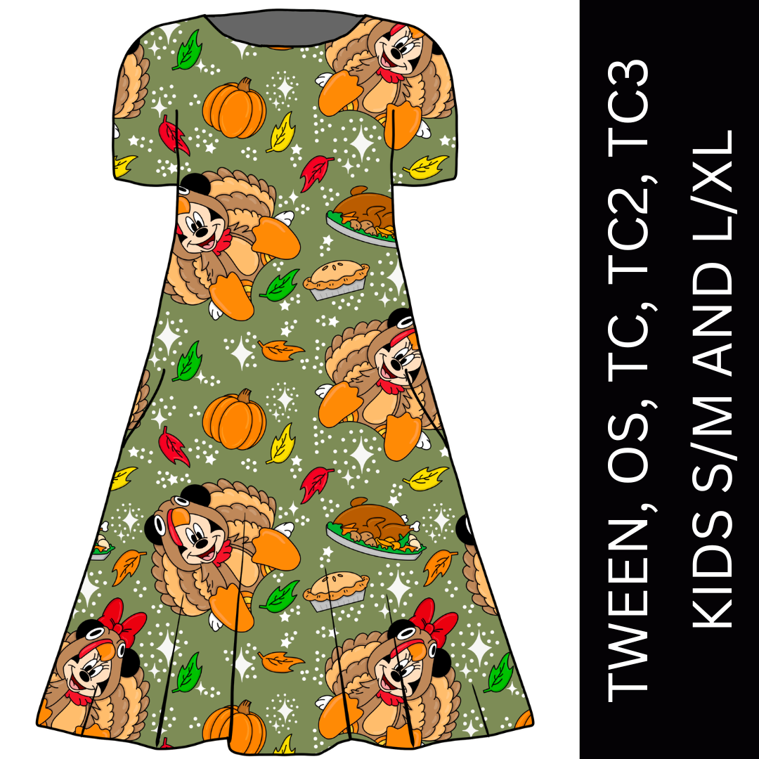 THANKFUL MOUSE DRESS