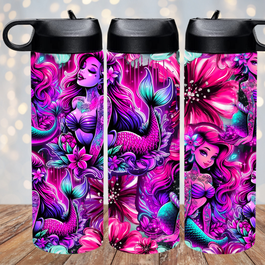 PURPLE ARIEL  WATER BOTTLE