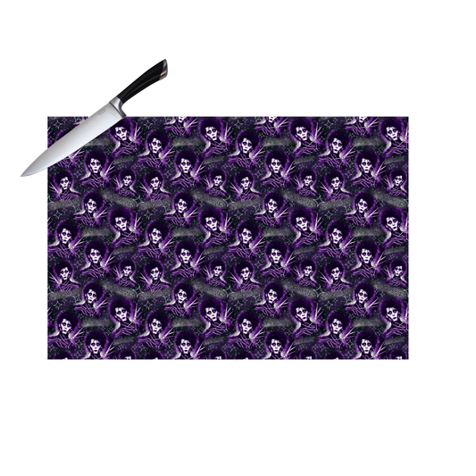 PURPLE SCISSORHANDS  CUTTING BOARD