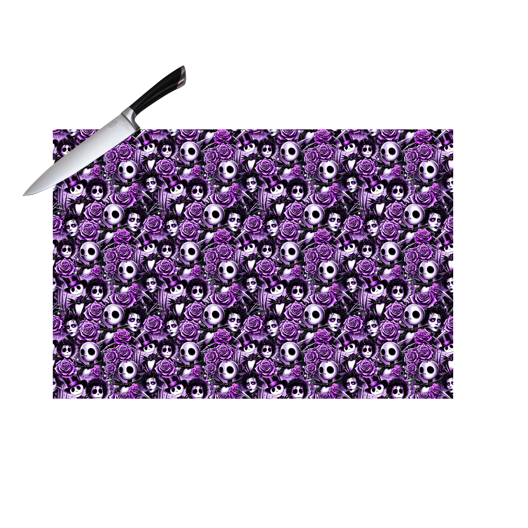 PURPLE NBC/SCISSORHANDS  CUTTING BOARD