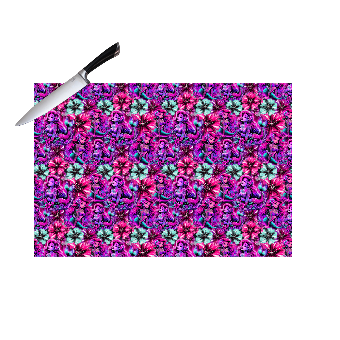 PURPLE ARIEL   CUTTING BOARD
