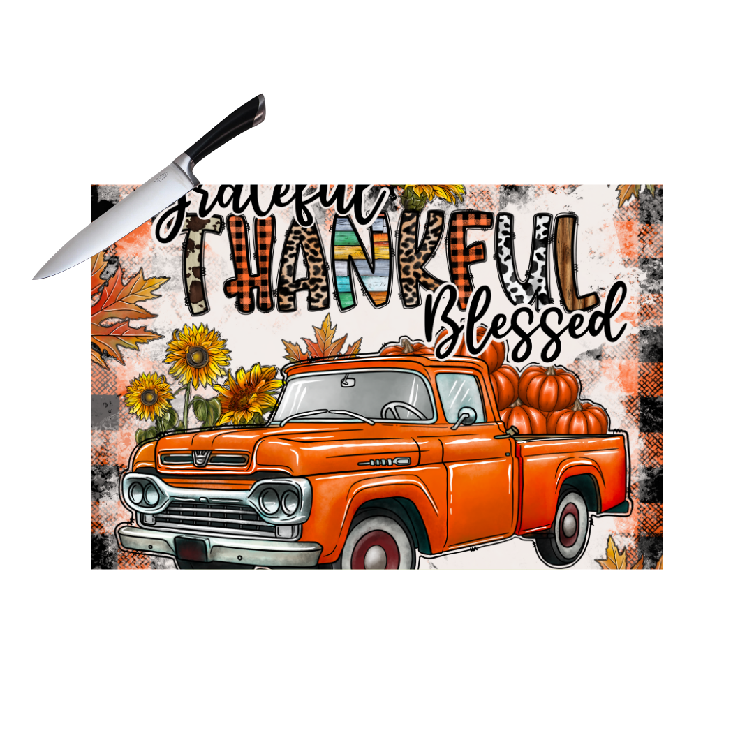 THANKFUL TRUCK CUTTING BOARD