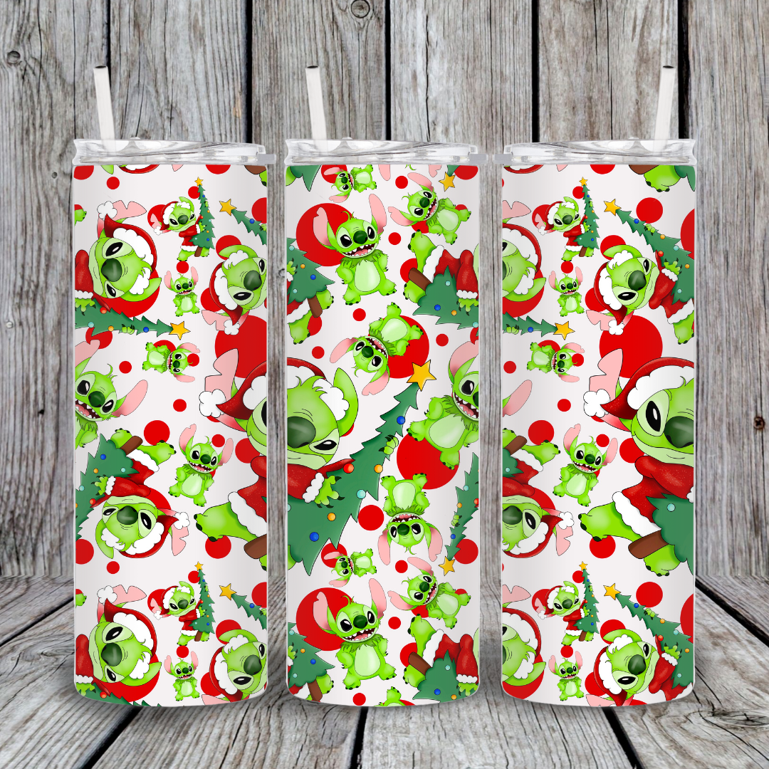 CHRISTMAS ALIEN TUMBLER