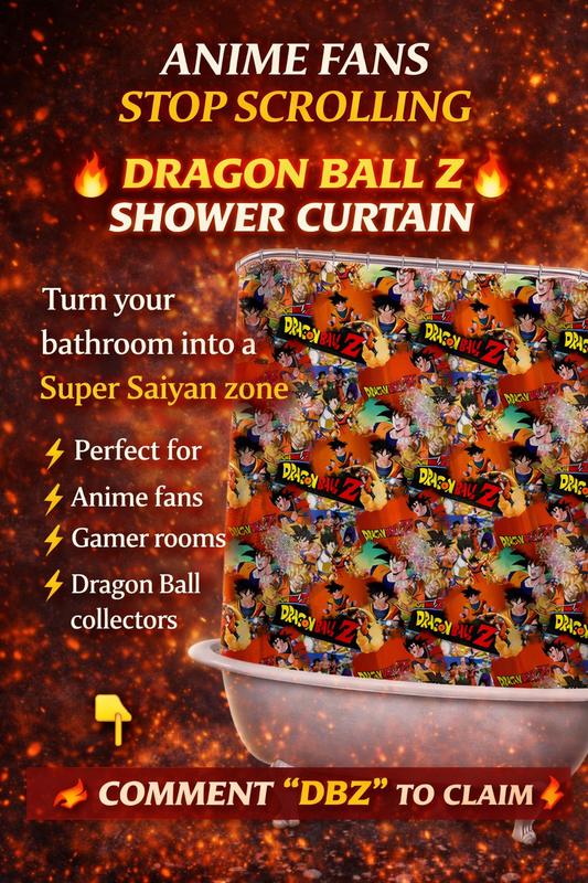 DRAGON BALL Z SHOWER CURTAIN