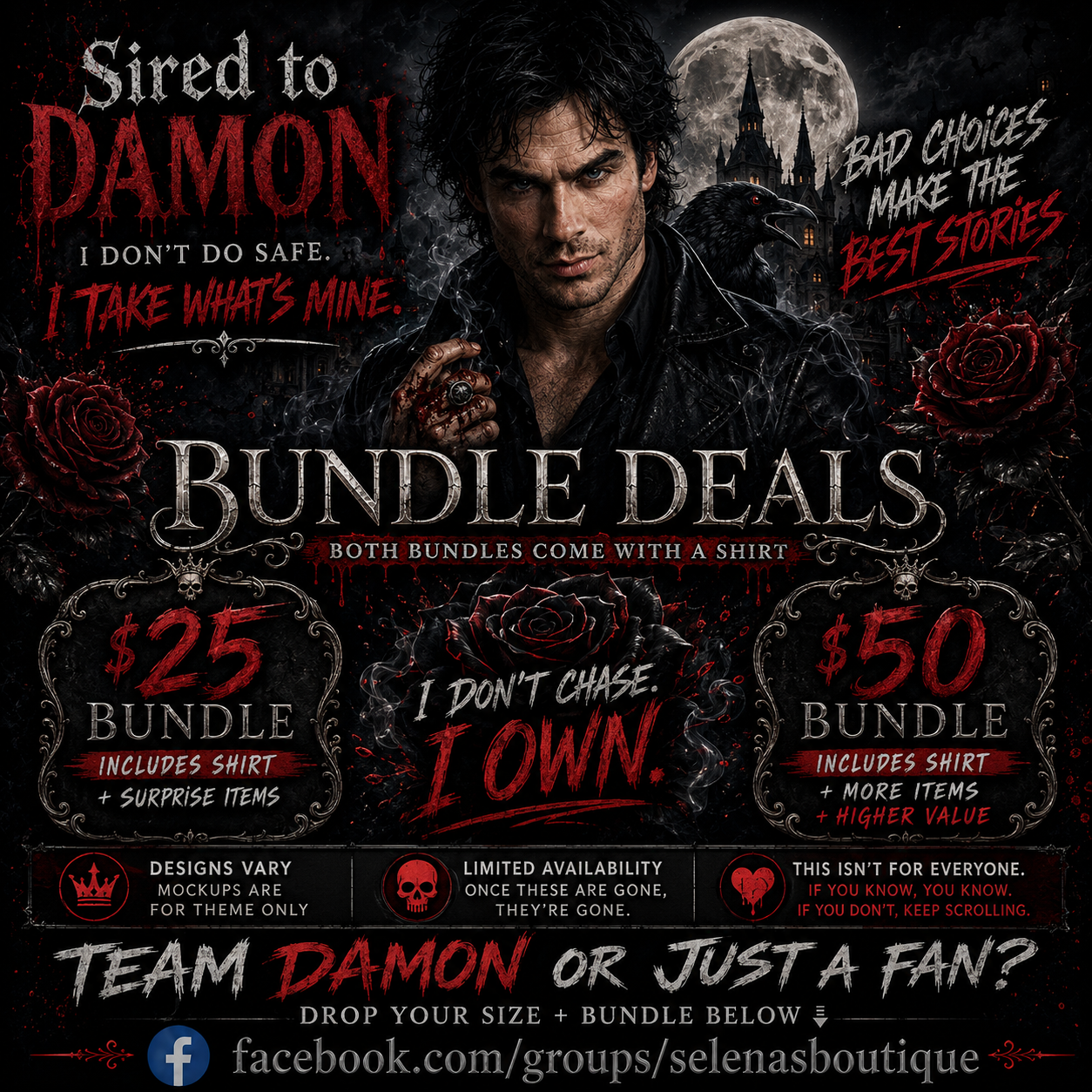 Sired to Damon mystery boxes