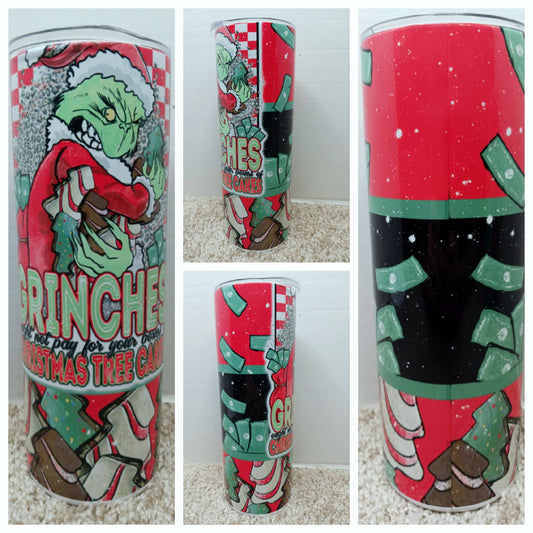 Mean one Christmas  tree  cakes