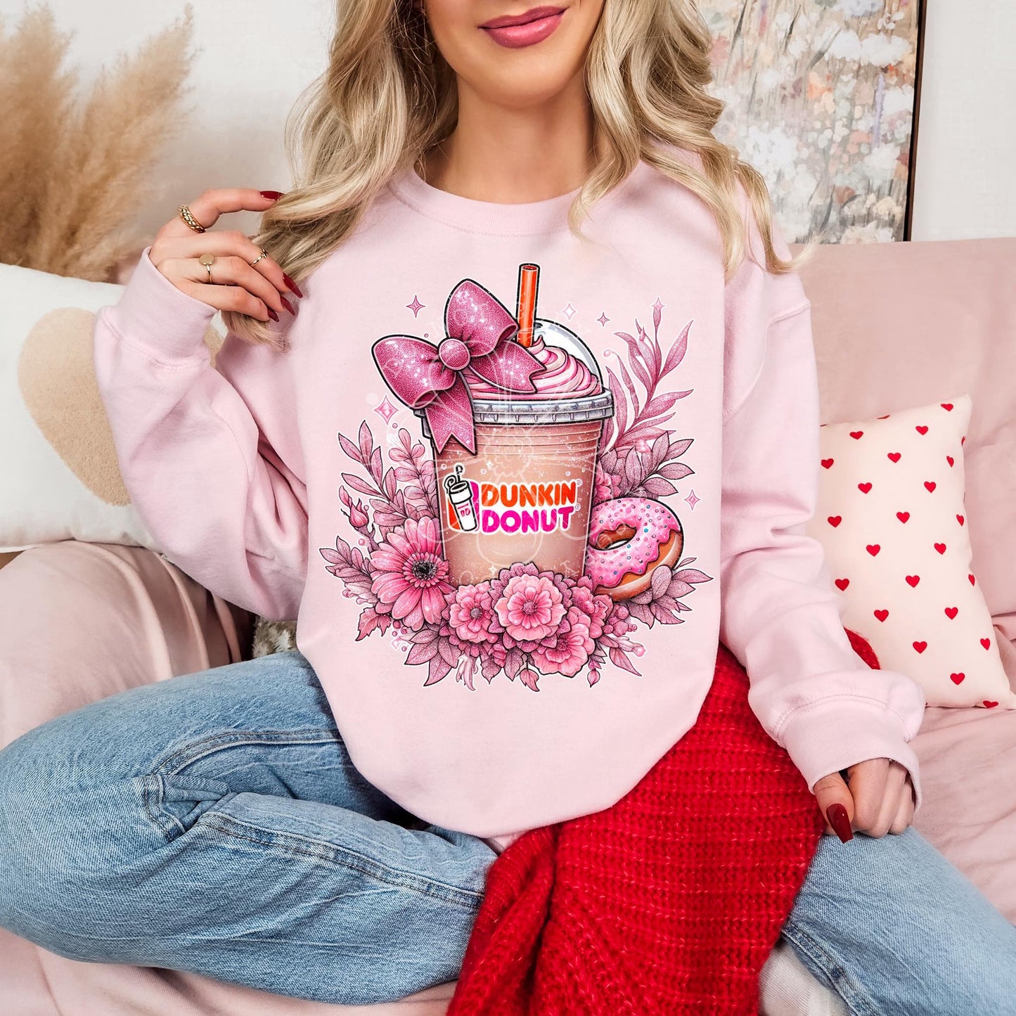 Flowers and dunkin