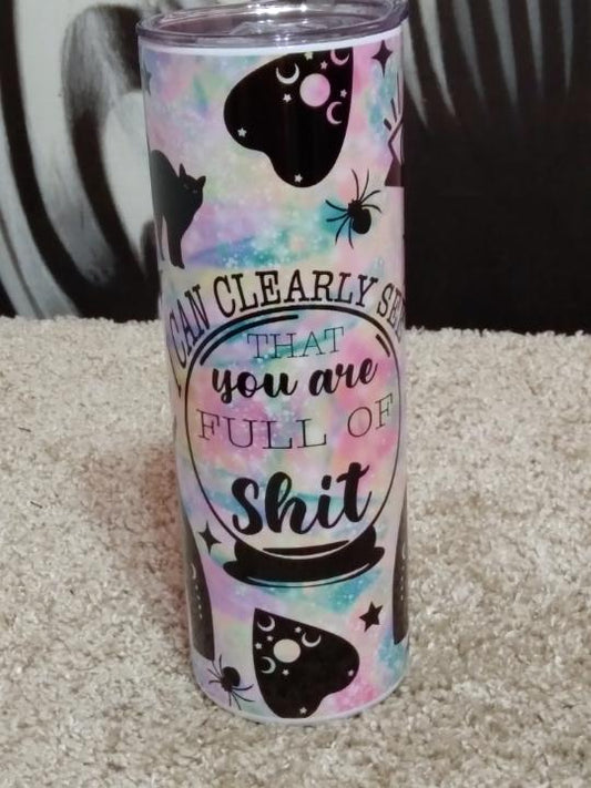 Clearly see tumbler